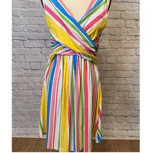 Lands End striped dress petite